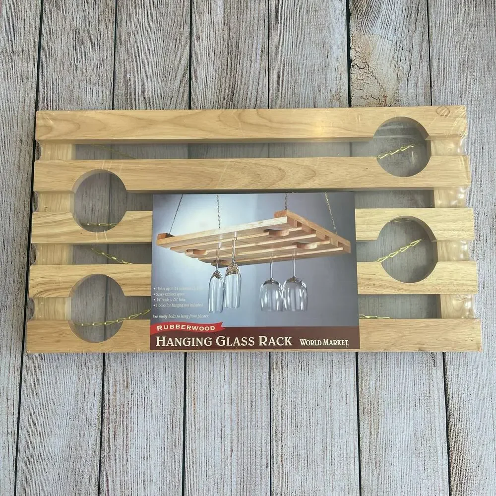 Factory Sealed Over Head Hanging Wine Glass Rack